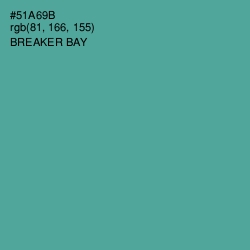 #51A69B - Breaker Bay Color Image
